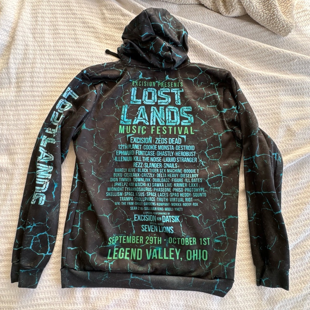 Lost Lands Festival 2017 Blue and Black Hoodie